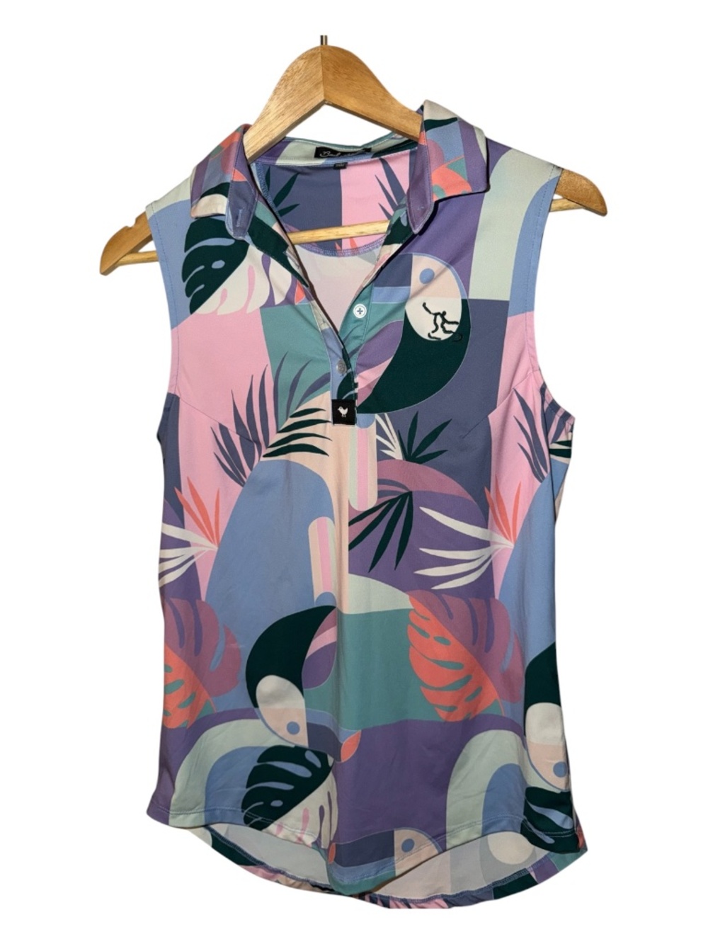 Bad Birdie Golf Sleeveless Polo Shirt S